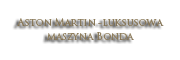 Aston Martin - luksusowy samochód Bonda